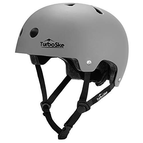 TurboSke Skateboard Helmet, Cycling Helmet, Scooter Helmet for Youth, Men, Women, Adult