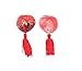 Conversancy 7 Pairs Women Sequin Breathable Undercover Nipple Covers/Breast Pads, Sequin Round Shaped Tassels Nipple Covers Pasties,Random Seven
