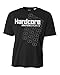 Hardcore Mens Rash Guard Surf Swim Shirt Water Sports SPF Protection Loose Fit Black