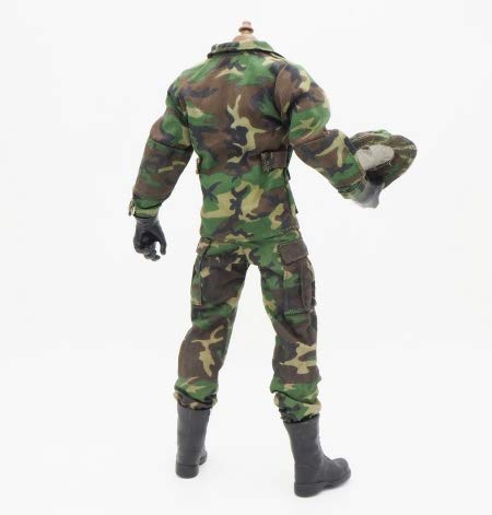 Green Soldier Uniforms Set for 12" Male Military Action Figure Body Army Uniform Outfit