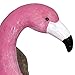 Exhart Garden Sculpture, Solar Pink Flamingo Garden Statue with Lounge Chair, LED Cocktail, Outdoor Garden Decoration, 8 x 12 Inch