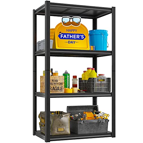Raybee Garage Shelving Adjustable Garage Storage Shelves 4 Tier Metal