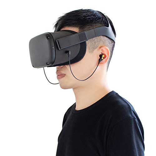 Orzero Earbuds with 4 Extra Replacement Earplugs and Earphone Storage Box Compatible for Oculus Quest VR Headset (Length Upgraded) 22.5CM