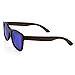 GEARONIC Polarized Wood Wooden Mens Womens Bamboo Vintage Sunglasses Eyewear with Bamboo box - Blue