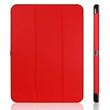 Tab 3 10 Case, JETech® Gold Slim-Fit Smart Case Cover for Samsung Galaxy Tab 3 10.1 (10 Inch) Tablet PC with Auto Sleep/Wake Feature (Galaxy Tab 3 10.1, Red)