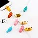 BROUYOUE 12 Pieces Cable Animal Bites Cute Animal Cable Protector For iPhone Cable Charging Cord Saver, Cute Creature Bites Cables Charger Protector Accessory