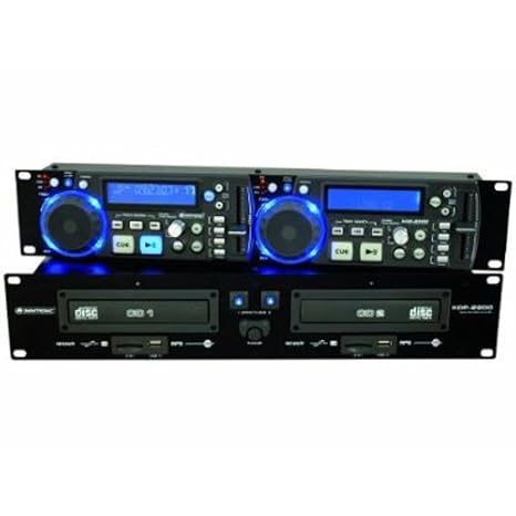 Omnitronic XDP-2800 Doppel CD / MP3-Player (2x USB 2.0, 2x SD Karten Slot) schwarz