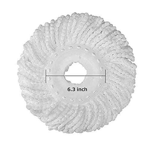 Aootek Best Value 4 Pack Replacement Microfiber Mops Head for Hurricane/mopnado 360 Spin mop/Roating Mop System Anti-Abrasive Microfibers