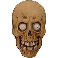 Haunted Hill Farm 2 ft. Animatronic Mummy Head with Glowing Red Eyes | Lightweight | Battery-Operated | Halloween House Decorations | HHDHSKULL-1LS,Multicolor Haunted Hill Farm 2 ft. Animatronic Mummy Head with Glowing Red Eyes | Lightweight | Battery-Operated | Halloween House Decorations | HHDHSKULL-1LS,Multicolor