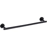 Nolimas Matte Black Bath Towel Bar Single Bars Towel Rack Rod Classic Wall Mounted Stainless Steel Bathroom Towel Bar Toilet 