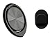 Ultra Slim Phone Ring Holder, Attom Tech Thin Cell Phone Ring Stand for Magnetic Car Mount with Black Car Mount Hook - for iPhone X 8 7 Plus 6S 6 5s 5 SE, Galaxy S8 S7 S6 Edge, Note 8 5 4 2 (Black)