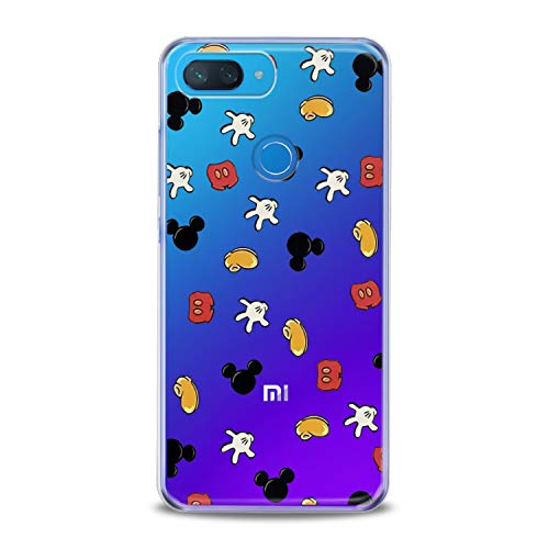 Lex Altern Xiaomi Redmi Note 6 Pro TPU Case 6A 5 Plus 5A 4A 4X S2 F1 Mickey Mouse Cute Clear Pattern Kids Cover Silicone Print Kawaii Protective Girlish Boy Design Durable Cartoon Transparent Women