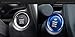 iJDMTOY 2pc Set Blue Aluminum Keyless Engine Push Start Button & Surrounding Decoration Ring For Mazda 3 6 CX-3 CX-5 CX-9 MX-5 w/Push Start Engine Feature