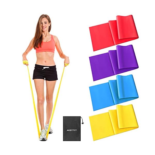 Resistance-Bands-Set-AKBYTCY-Skin-Friendly-Fitness-Exercise-Bands-with-Different-Resistance-Levels-for-Women-Men-Ideal-for-Gym-Home-Workout-Yoga-Pilates-Strength-Training-Legs-59in-Long Resistance Bands Set, AKBYTCY Skin-Friendly Fitness Exercise Bands with Different Resistance Levels for Women & Men…