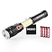 300 Lumen LED Flashlight Work-Light: Chip on Board (COB) Technology; Red Light Mode and Red Flashing Light Mode; 4x Adjustable Zoom with Magnetic Base; Powered by 4x AAA batteries (included) - NEBO 6525