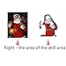 Elevin(TM) Christmas 5D DIY Rhinestone Diamond Embroid Painting counted Paint by Number Kits Cross Stitch (H-1)