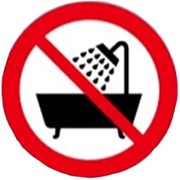 Amazon Co Jp 水場での使用禁止マーク Pl法警告表示ラベル ステッカー Pl3 小 10枚1組 Diy 工具 ガーデン