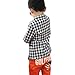 Shouhengda Kid Boys Plaid Polka Dots Blazer 3/4 Sleeve Suit Jacket