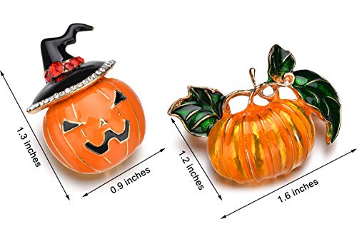KimYoung Cute Enamel Lapel Pin Sets Carton Animal Brooch Pin (Cute Pumpkin)