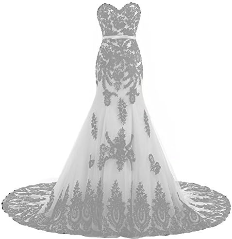 KivaryLong Mermaid Black Lace Vintage Gothic Prom Dress Wedding Evening Gown