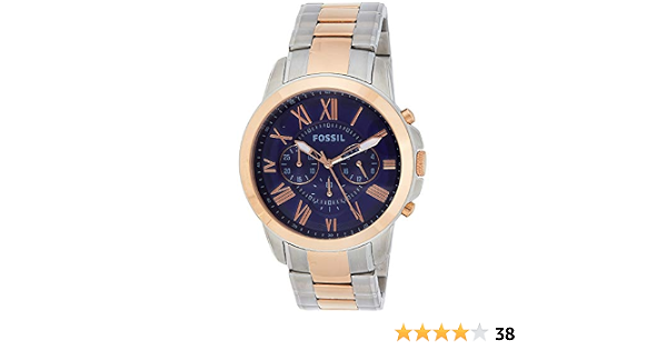 Fossil Grant For Men Blue Dial 