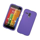 Eagle Cell Motorola G Rubber Protector Case - Retail Packaging - Purple