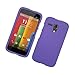 Eagle Cell Motorola G Rubber Protector Case - Retail Packaging - Purple