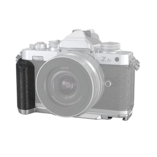 SMALLRIG Zfc Handgriff L-Form Griff L Bracket für Nikon Z fc Kamera, Seiten Handle mit 1/4"-20 Schraubbefestigung und Kaltschuh, Retro-Style Grip mit