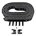 Befenybay R18 Internal Size 10X20mm 1Meter Length Black Plastic Flexible Drag Chain Cable Wire Carrier Open Type for 3D Printer and CNC Machines (10mmX20mm-Outside Open)