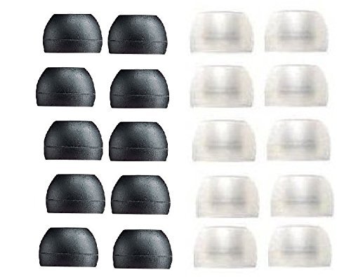 DSYJ 5 Pairs Medium Silicone Replacement Ear Buds Tips