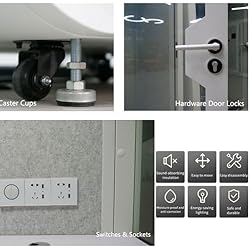 Mobile Soundproof Office Pod, Movable Office Sound