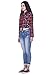 naafii Women's Roll Up Sleeve Plaid Shirt Casual Tops Loose Boyfriend Long Sleeve Blouse Top