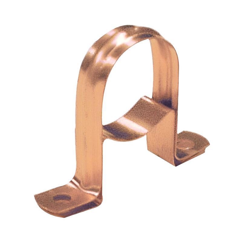ODSUPPLIES Copper Pipe Clamp - 22mm Saddle Clip with Spacer - Bronze