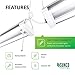 Sunco 12 Pack Linkable LED Utility Shop Light, 4500 LM, 4500K, 4 FT, 48 Inch Integrated Fixture for Garage, 40W Equivalent 150W, Surface + Suspension Mount
