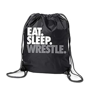 ChalkTalkSPORTS Wrestling Sport Pack Cinch Sack | Eat Sleep Wrestle