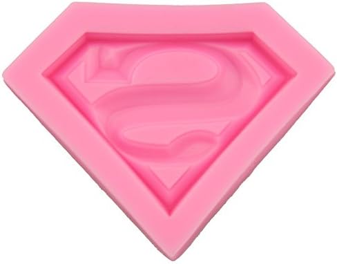 1 piece Hot sell 3D Cartoon Mini Superman Hero S Logo Shape Silicone Mold Chocolate Cake Tool Fondant Cake Decorating DIY Clay Mold