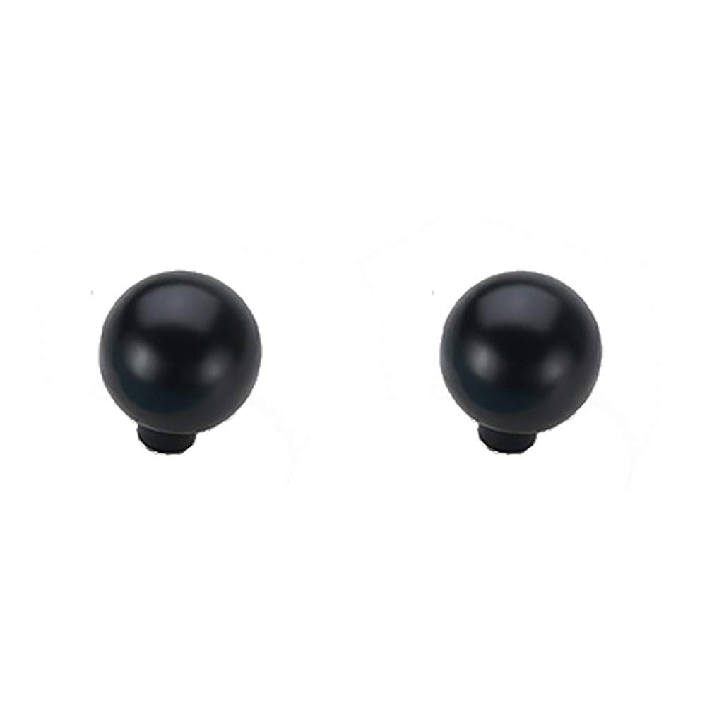 BOZONLI Drawer Knobs, Black Kitchen Door Handles Drawer Pulls Cupboard Knobs Cabinet Handles (φ24mm, 2 Pack)