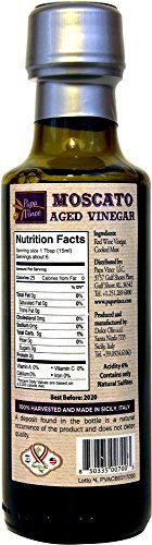 Papa Vince Olive Oil Extra Virgin + Balsamic Vinegar: EVOO First Cold Pressed, Vinegar Aged 8-years in wood, Italian Salad Dressing Ingredients - Produced by our family in Sicily | 3 fl oz each