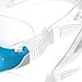 HiCool Pro Swimming Goggle Mask with Anti-Fog and UV Protection Mirrored lenses for Adult Man and Woman (Blue/Clear)