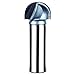 uxcell 3/4-inch Cutting Dia 1/2-inch Steel Shank 2-Flute Carbide Tipped Cove Core Box Router Bit