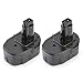 2 x ExpertPower 14.4v 3000mAh NiMh Replacement Extended Battery for Dewalt DW9094 DW9091 DC9091 DE9038 DE9091 DE9092 DE9094 DE9502 primary