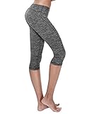 Yoga Reflex Women's Side Seam Low Waist Active Yoga Running Capris Leggings
