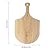 Tesion Pine Wood Pizza Peel 12-Inch X 20-Inch Kitchen Supply Oven Accessories for Homemade Pizza