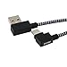 Micord 2 Pack 3.3ft Right Angle Type C Cable, 90 Degree USB 3.1 Type C (USB-C) Male to USB 2.0 Type A Male Connector Sync & Charging Cable for Apple New Macbook 12 Inch, Nokia N1 ect (Black)