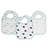 aden + anais snap bibs 3 pack, high seas