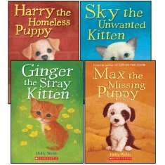 Animal Stories Set (4 Books) (Max the Missing Puppy; Sky the Unwanted Kitten; Ginger the Stray Kitten; Harry the Homeless Puppy)