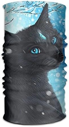 BANANA FLAME Blue Diamond Black Panther Versatile Sports &amp; Casual Headwear,Bandana, Balaclava, Moisture Wicking Microfiber UV Protection For Running, Yoga, Hiking, Travel Unisex