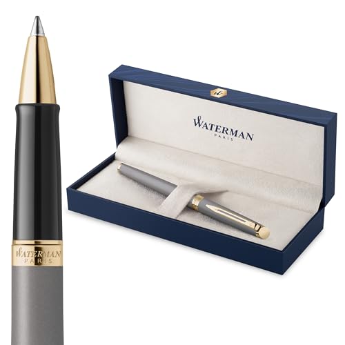 Waterman Hemisphere Rollerball Pen | Stone Grey (The Understated Edit Collection) | Fine Point with Black Ink | Gift Box
