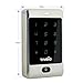 TIVDIO T-AC800 Access Control System Door Keypad Locks Touch Keypad Access Control Keypad Door Lock Outdoor 125KHz Back Light Keypad ID Support 8000 User ( 2 Pack Silver)