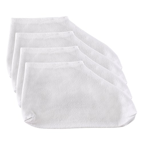 3 Pairs White Socks Lotion Moisturizing Socks Spa Overnight Absorbing
